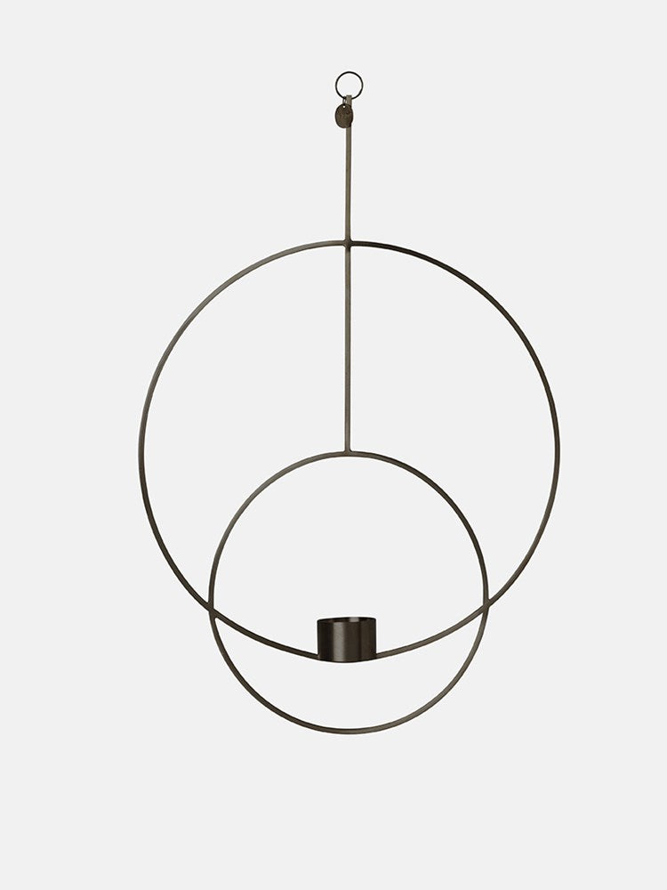 Hanging Tealight Deco - Circular - Black