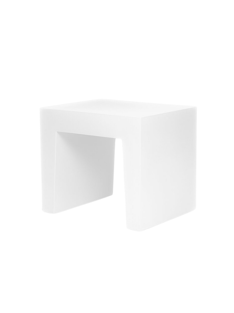 Concrete Seat White