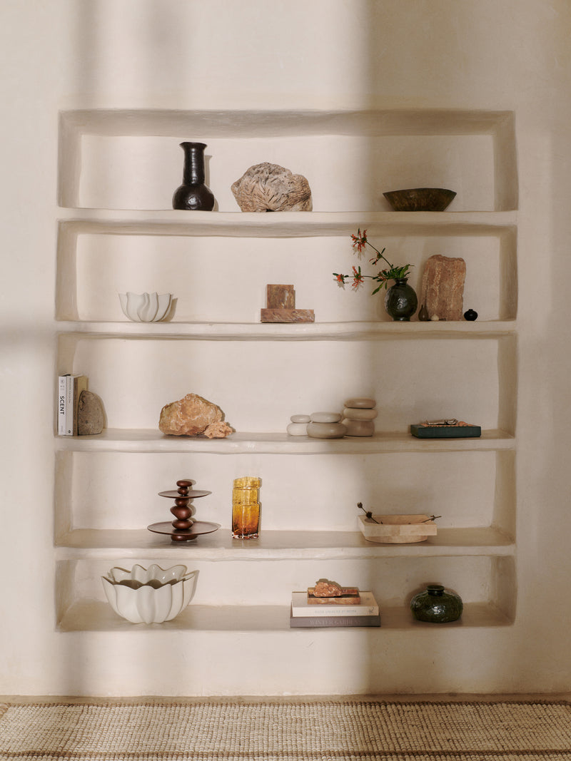 Pebble Dessert Stand - Dark Brown