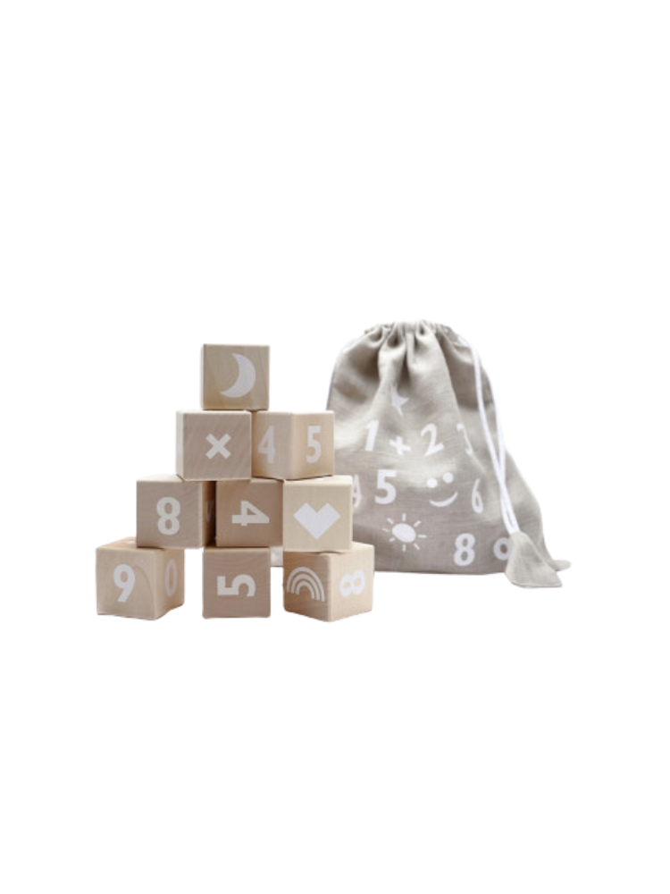 Math blocks - white