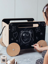 Toy Chest on Wheels - BLACKBOARD
