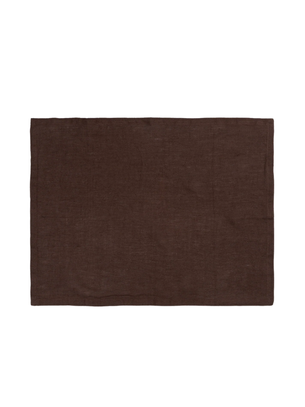 Linen Placemat - Set of 2 - Chocolate