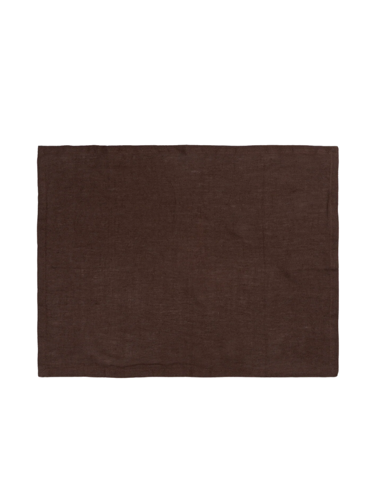 Linen Placemat - Set of 2 - Chocolate