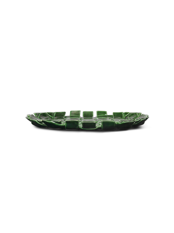 Plait Platter - Emerald Green