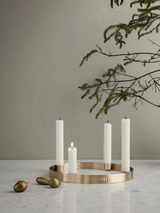 Candle Holder Circle - Large - Brass