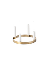 Candle Holder Circle - Large - Brass