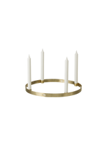 Candle Holder Circle - Large - Brass