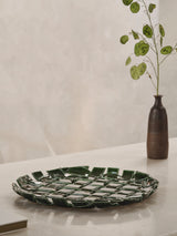 Plait Platter - Emerald Green