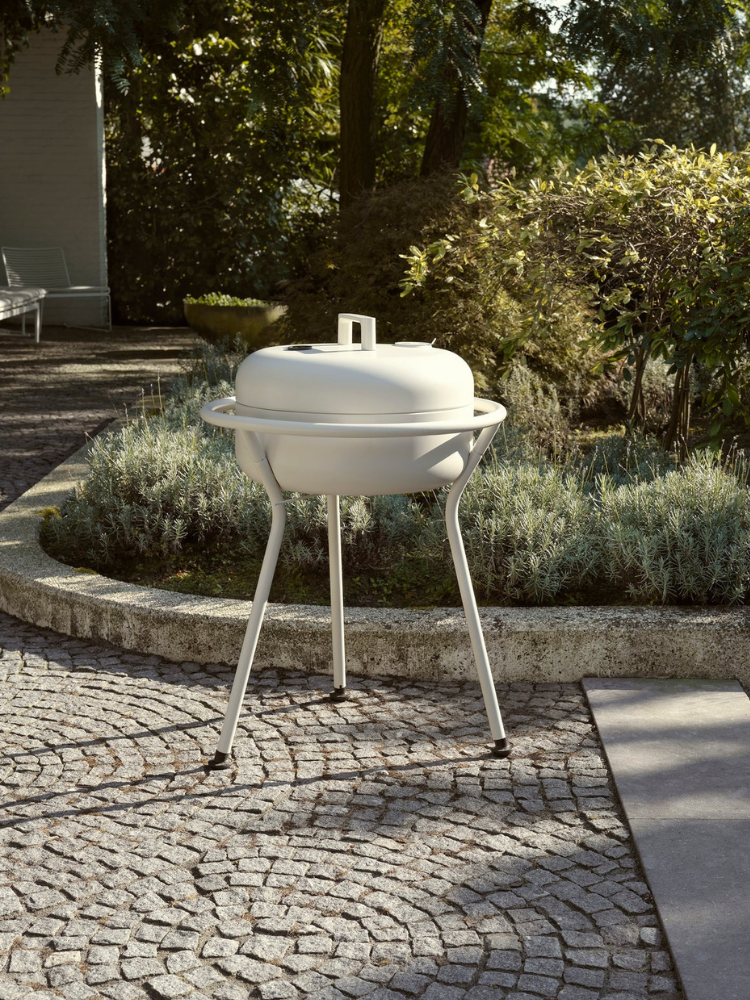 Koro Charcoal BBQ - White