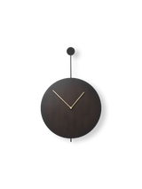 Trace Wall Clock - Black/Brass