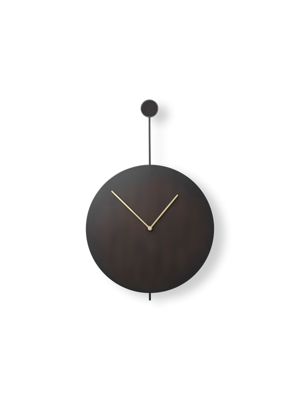 Trace Wall Clock - Black/Brass