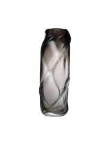 Water Swirl Vase - Tall - Smoked Grey