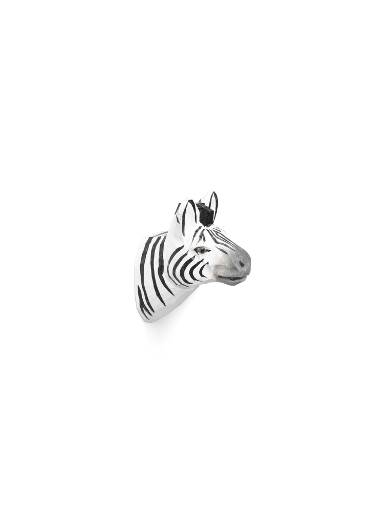 Animal Hand-carved Hook - Zebra