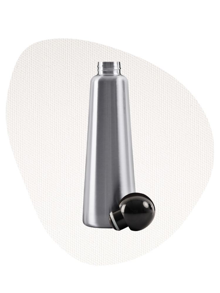 Skittle Bottle Jumbo 750ml  - Stainless Steel & Black