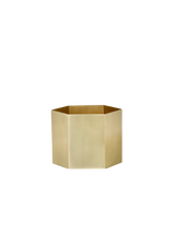 Hexagon Pot Brass - Small
