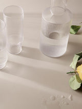 Ripple Long Drink Glasses - Clear