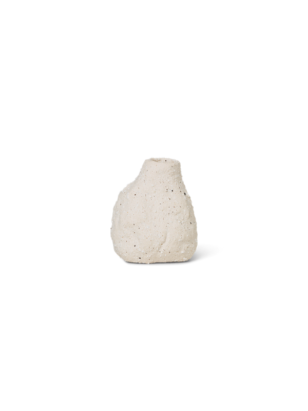 Vulca Mini Vase - Off-white stone